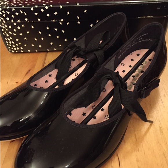 -NEW Capezio Tap Shoes, s. 4 N black - Picture 3 of 6